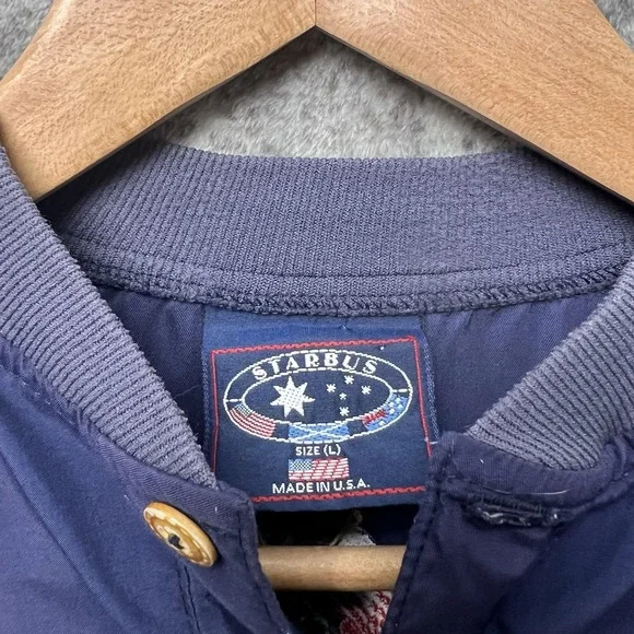 Vintage USGA 1894 Pullover Mens Large Golf Jacket Made USA 90s - Picture 3 of 7